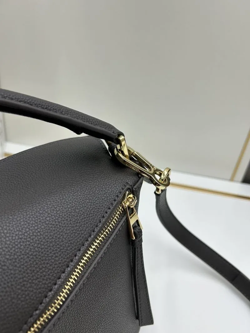 Loewe Gray Leather Satchel Bag 894 - Image 5