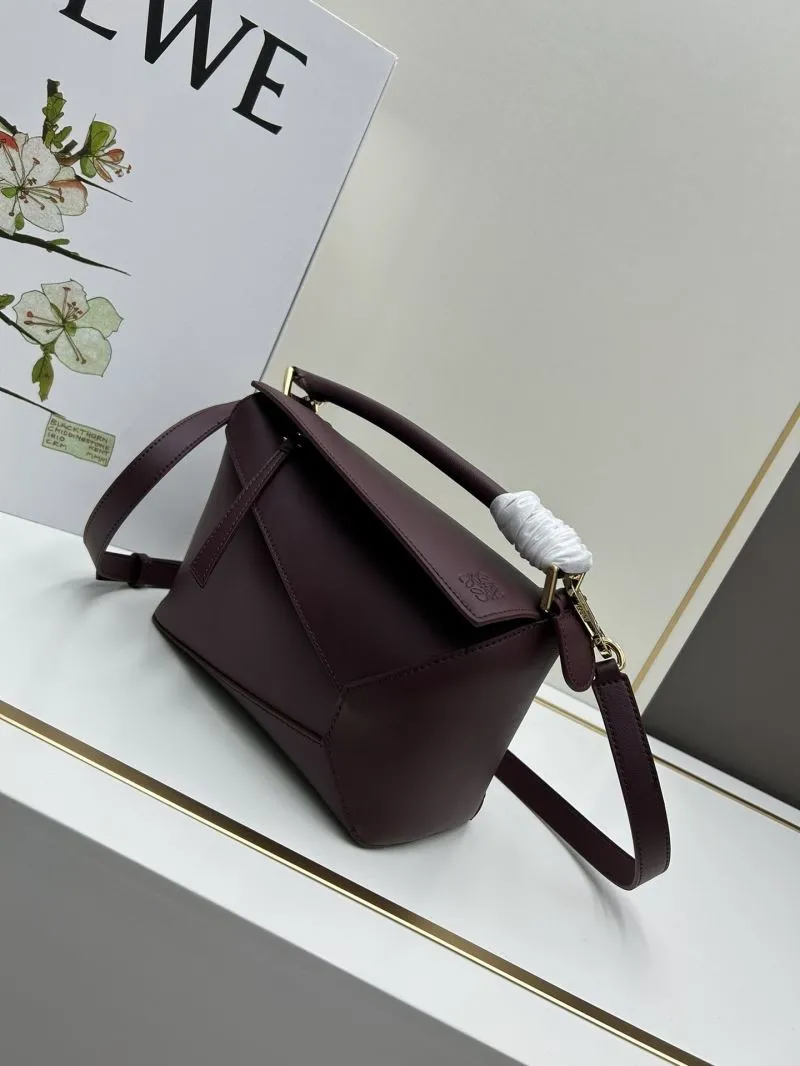 Loewe Burgundy Satchel Bag 895