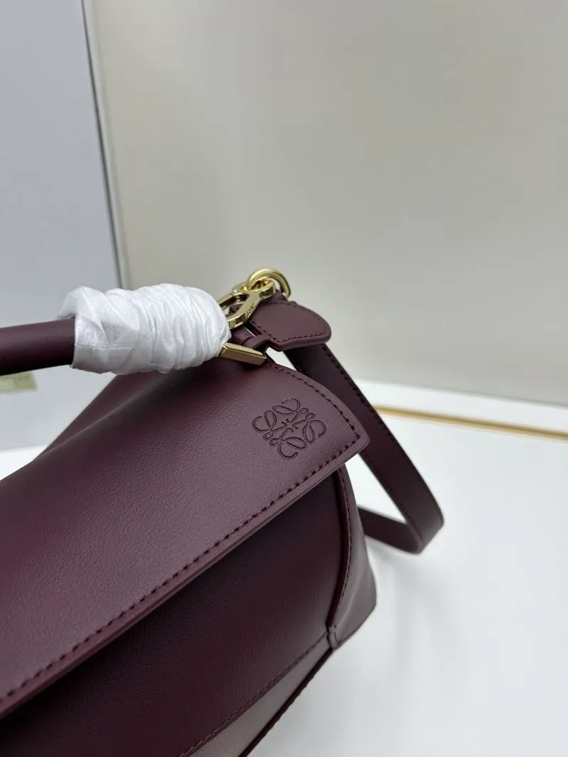 Loewe Burgundy Satchel Bag 895 - Image 3