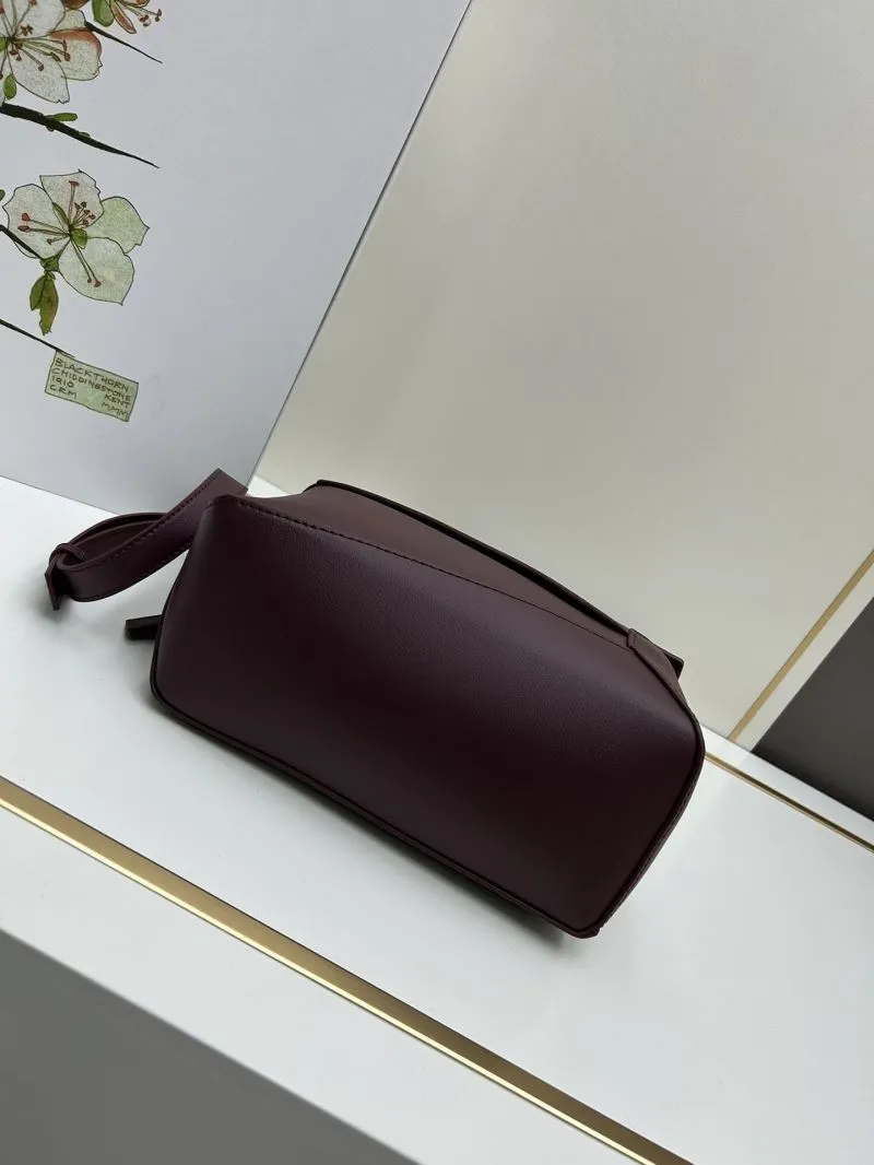 Loewe Burgundy Satchel Bag 895 - Image 4