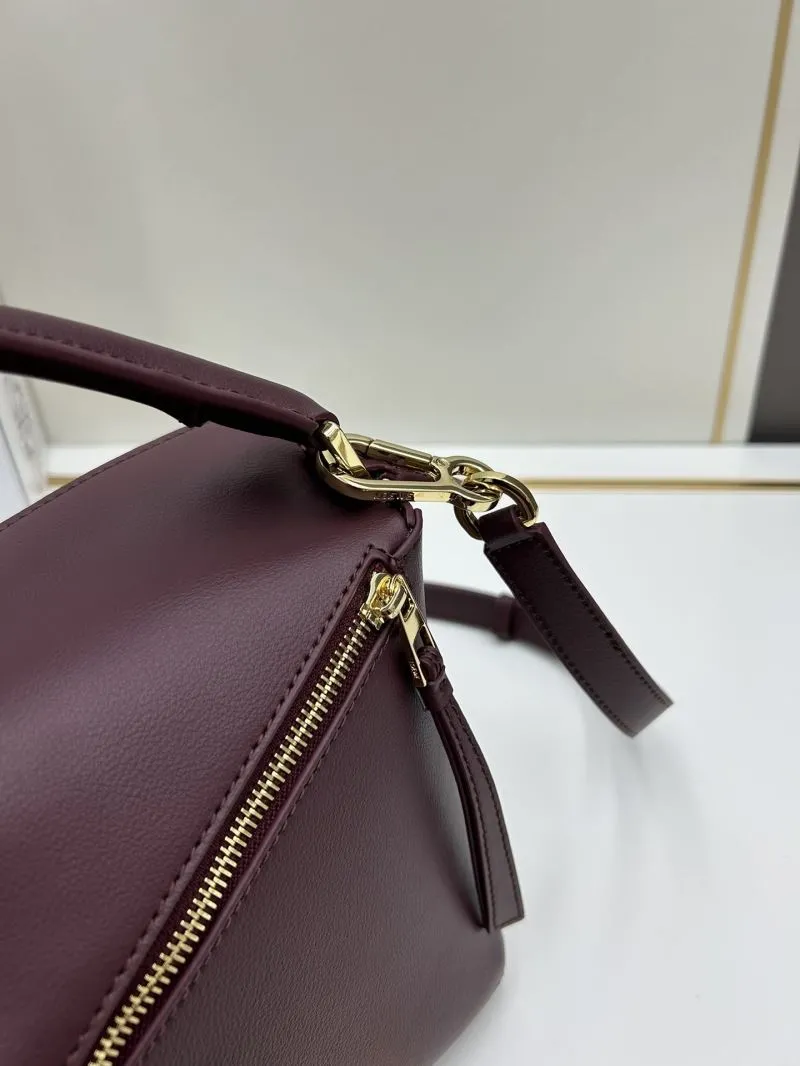 Loewe Burgundy Satchel Bag 895 - Image 5