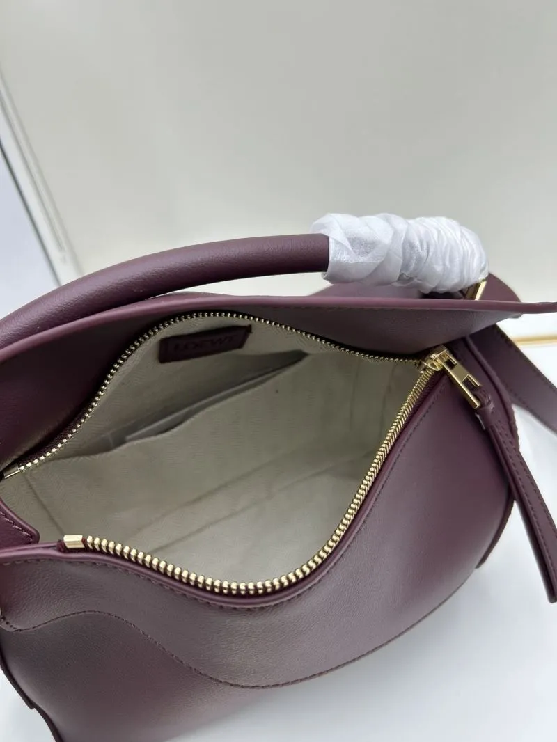 Loewe Burgundy Satchel Bag 895 - Image 6