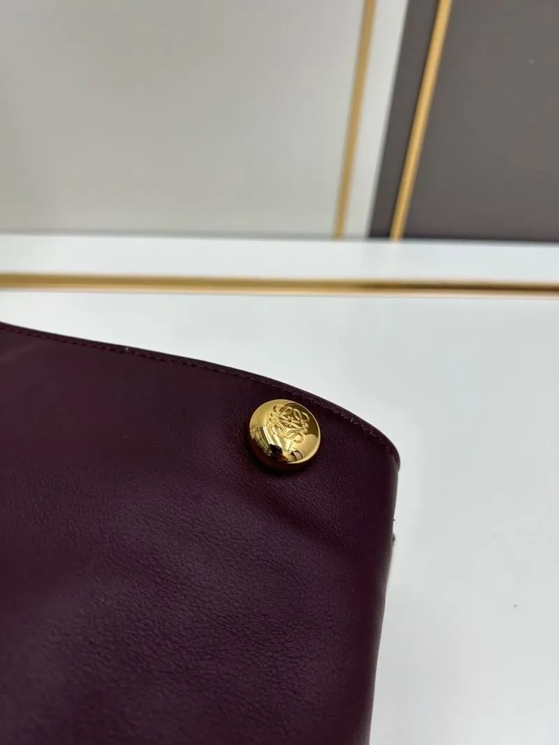 LOEWE Burgundy Bucket Bag 901 - Image 5