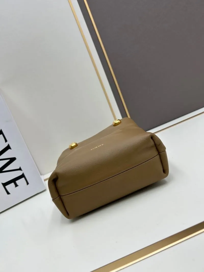 LOEWE Brown Drawstring Bucket Bag 260099 - Image 4