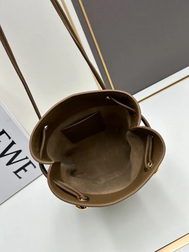 LOEWE Brown Drawstring Bucket Bag 260099 - Image 7