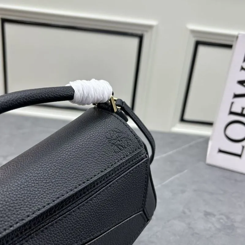 LOEWE Black Mini Satchel Crossbody Bag 18cm - Image 4