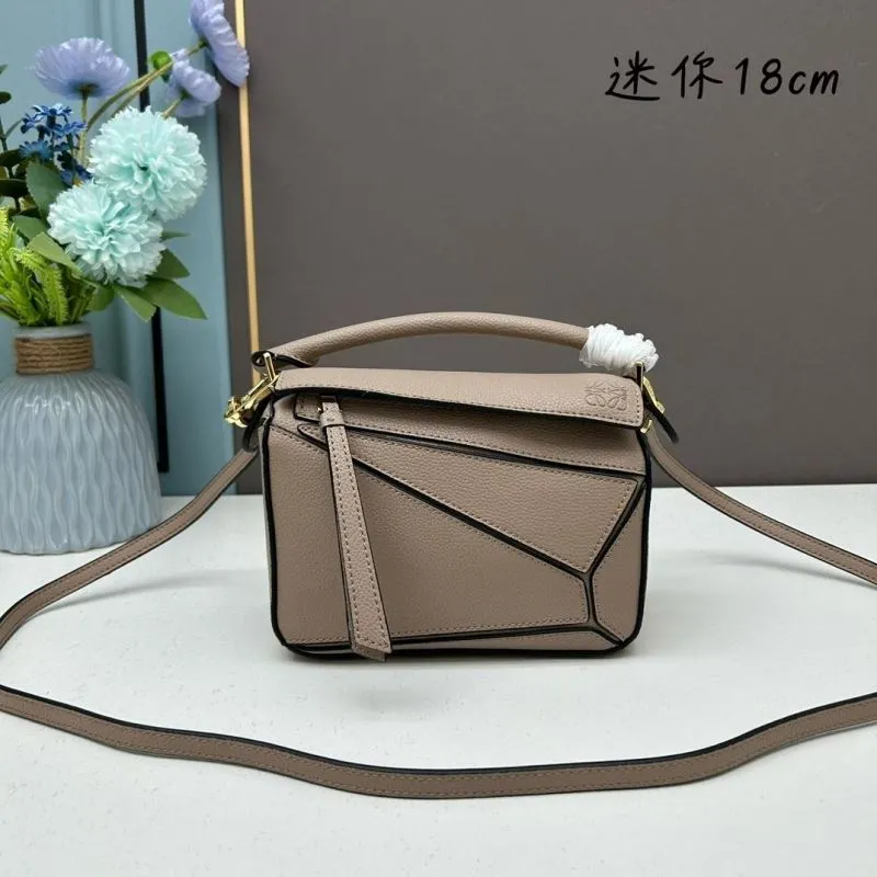 Loewe Mini 18cm Beige Satchel Bag