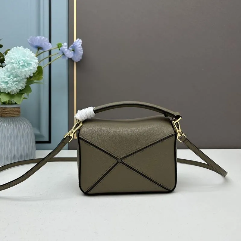 Alternative view of Loewe Olive Green Satchel Crossbody Bag 909