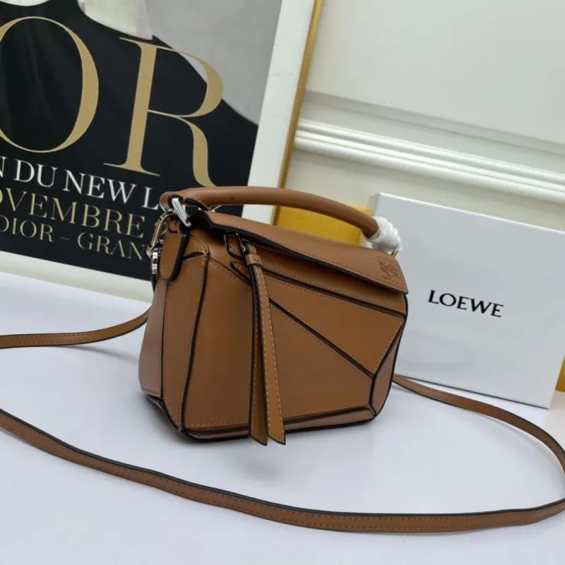 LOEWE Brown Crossbody Satchel Bag 910