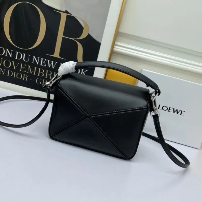 Alternative view of LOEWE Black Satchel Bag 911