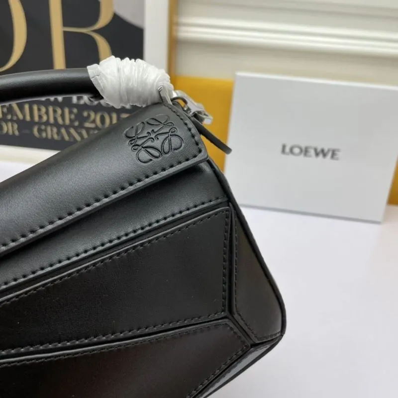 LOEWE Black Satchel Bag 911 - Image 3