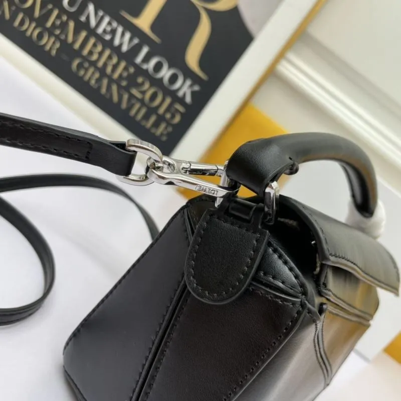 LOEWE Black Satchel Bag 911 - Image 5