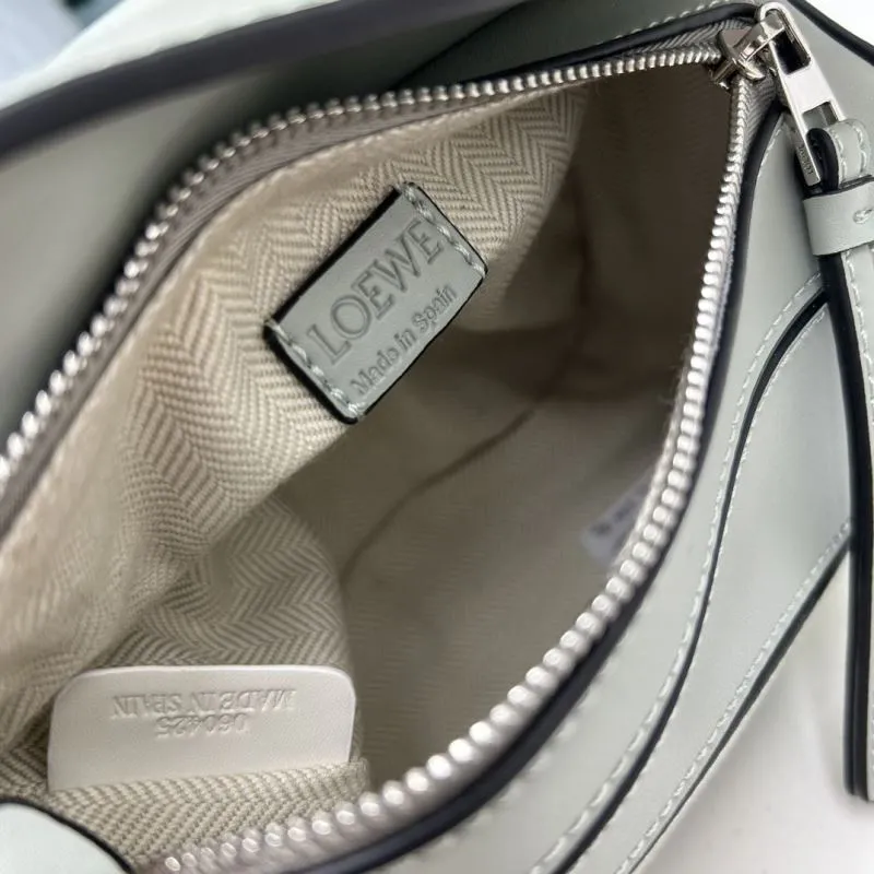 Loewe Mini 18cm Gray Green Crossbody Satchel Bag - Image 8