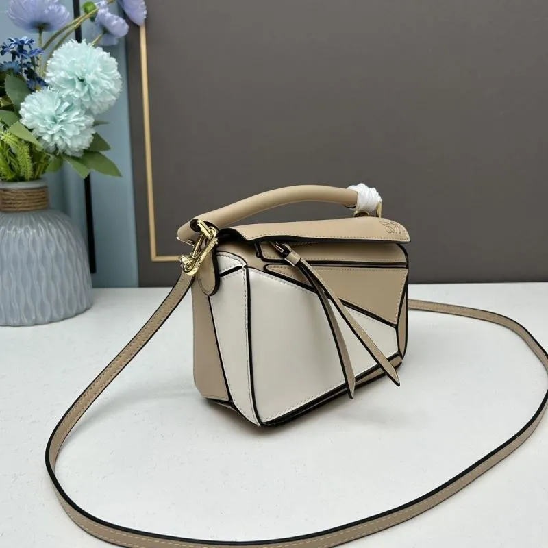 Alternative view of Loewe Mini 18cm Beige White Satchel Bag