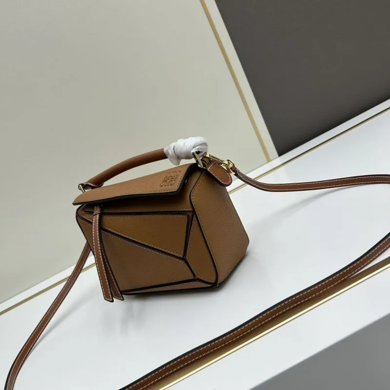 Alternative view of Loewe Mini 18cm Brown Satchel Bag