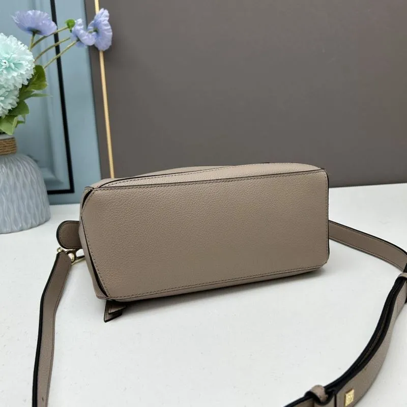 Loewe Taupe Leather Satchel Bag 918 - Image 4