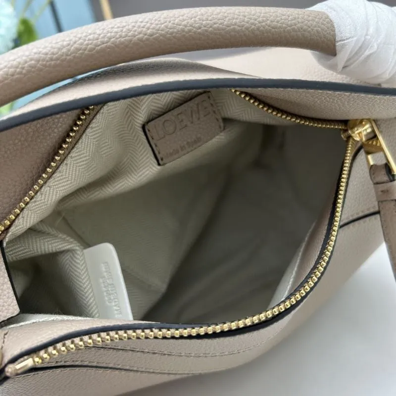 Loewe Taupe Leather Satchel Bag 918 - Image 7