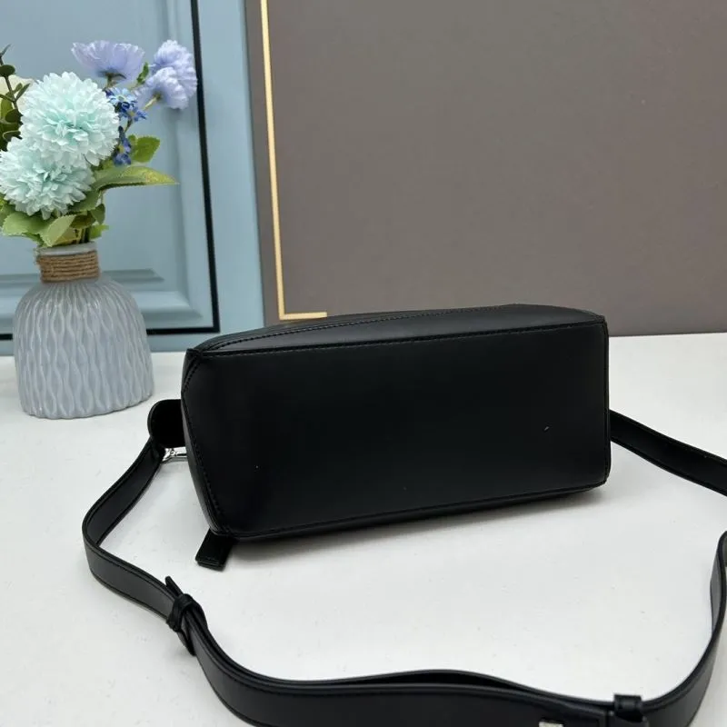 Loewe Black Leather Satchel Bag 919 - Image 4