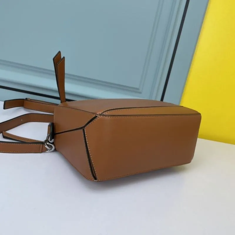 Loewe Brown Leather Satchel Bag 923 - Image 4