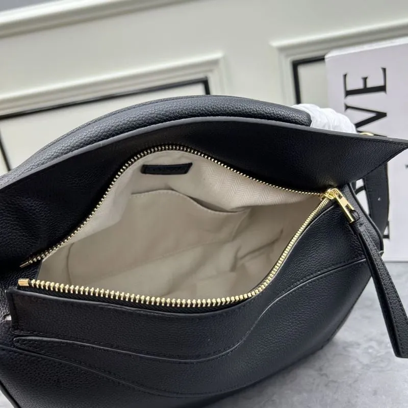 Loewe Black Leather Satchel Bag 30cm - Image 7
