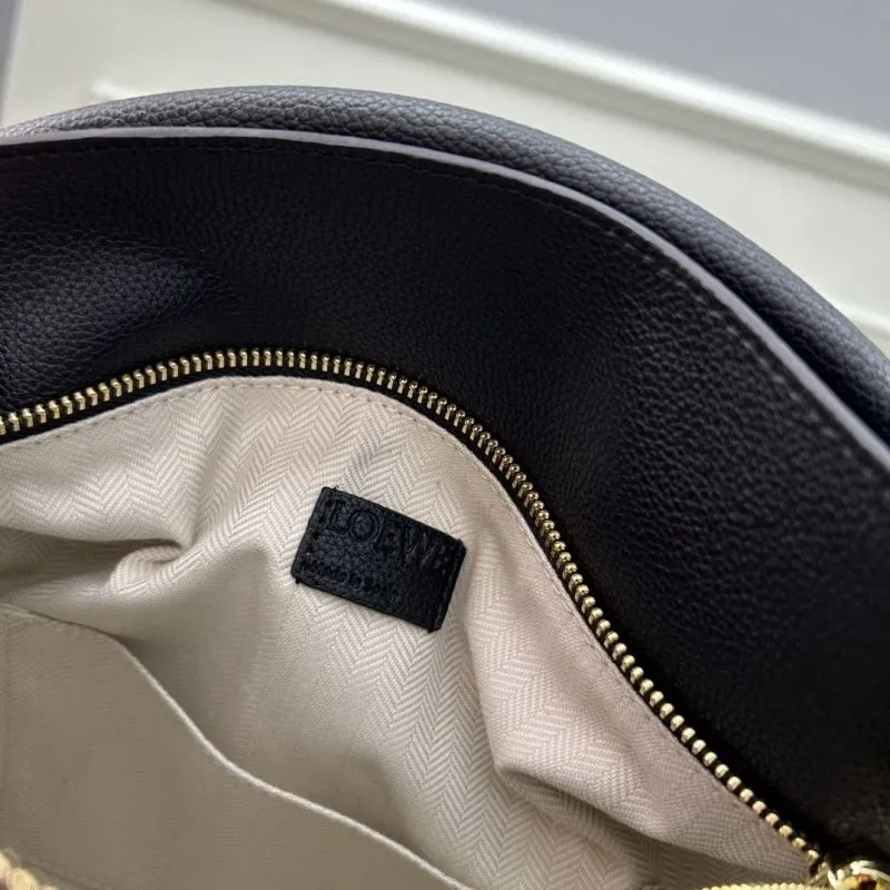 Loewe Black Leather Satchel Bag 30cm - Image 8