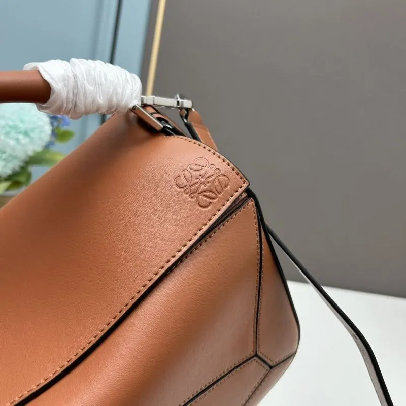 Loewe Brown Satchel Bag 933 - Image 3