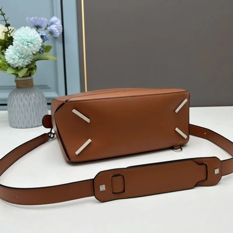 Loewe Brown Satchel Bag 933 - Image 4