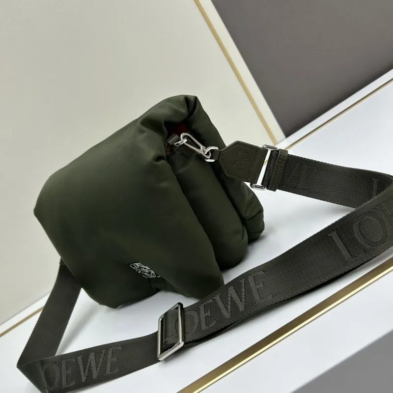 Alternative view of Loewe Olive Green Crossbody Bag 9801A
