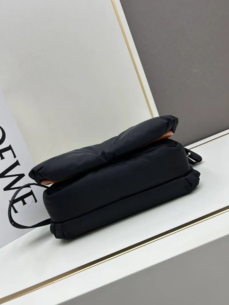 LOEWE Black Nylon Crossbody Bag 9800A 30x20x10cm - Image 5