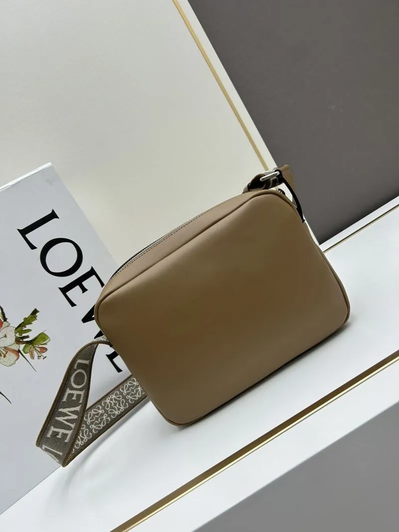 Alternative view of Loewe Brown Leather Crossbody Satchel Bag