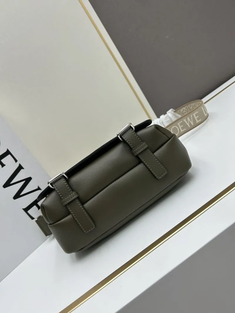 Loewe Olive Green Satchel Bag 944 - Image 4