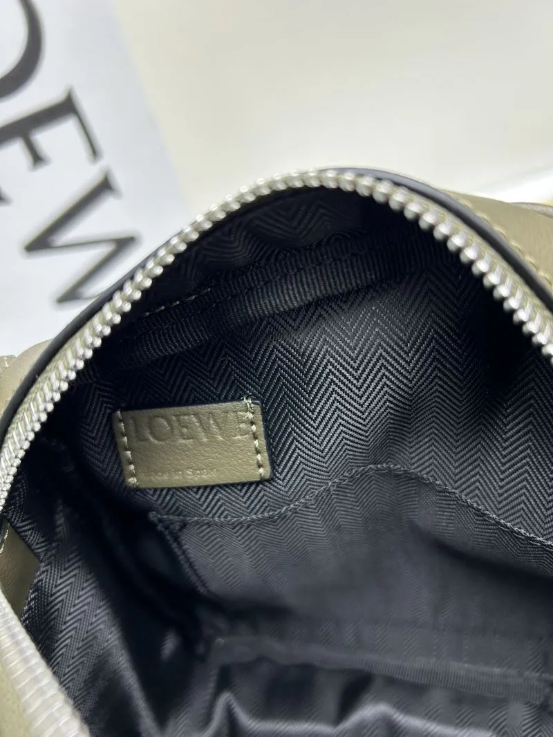 Loewe Olive Green Satchel Bag 944 - Image 7