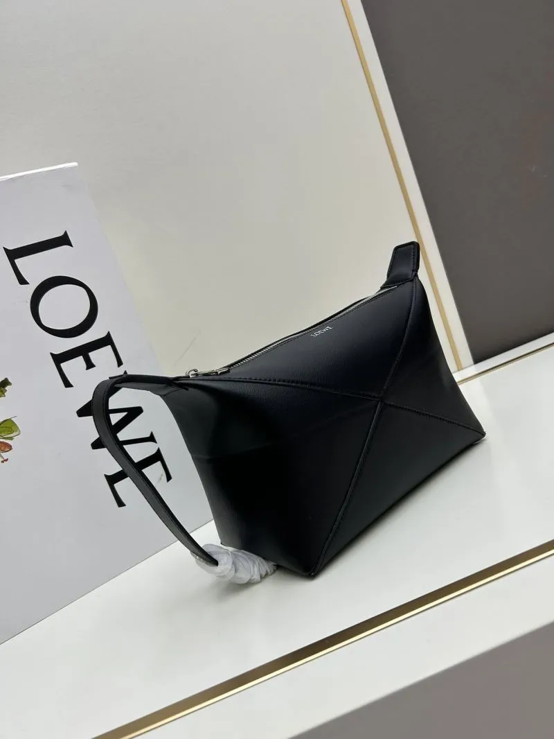 Alternative view of LOEWE Black Leather Satchel Bag 052403