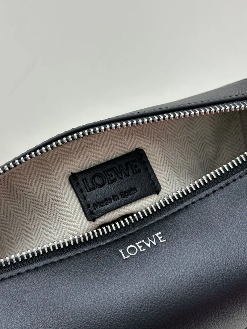 LOEWE Black Leather Satchel Bag 052403 - Image 8