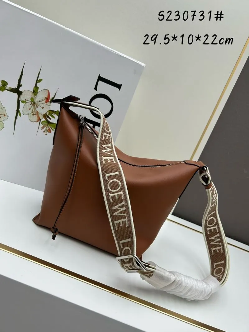 Loewe Brown Leather Satchel Bag S230731