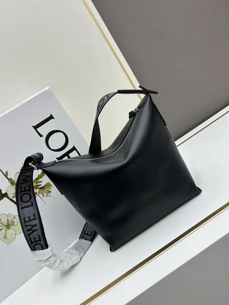 Alternative view of Loewe Black Leather Satchel Bag S230731
