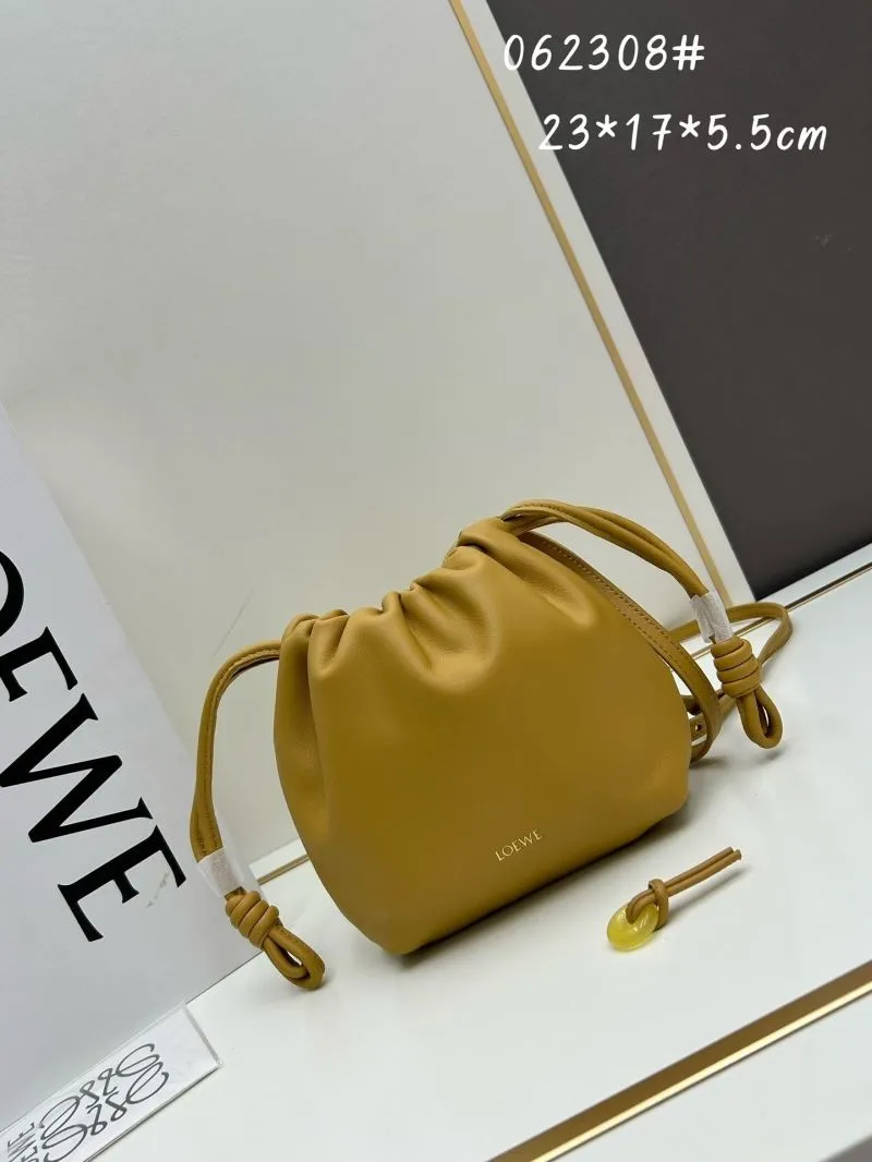 LOEWE Yellow Crossbody Bucket Bag 062308