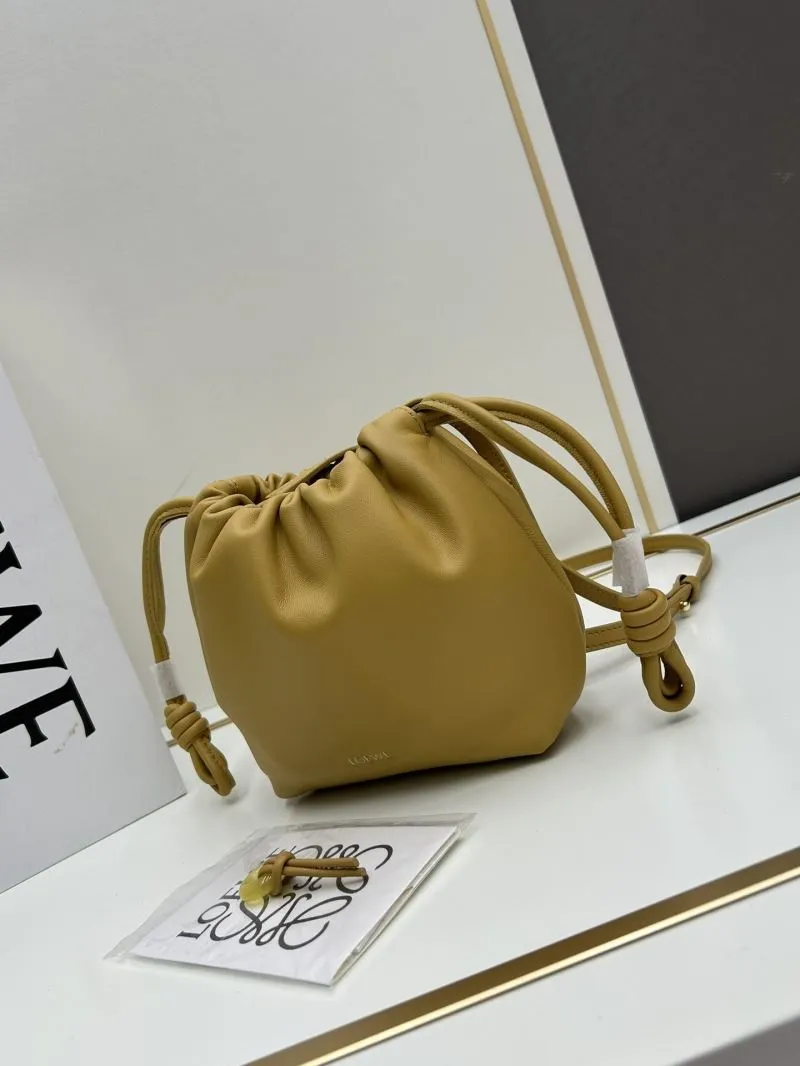 Alternative view of LOEWE Yellow Crossbody Bucket Bag 062308