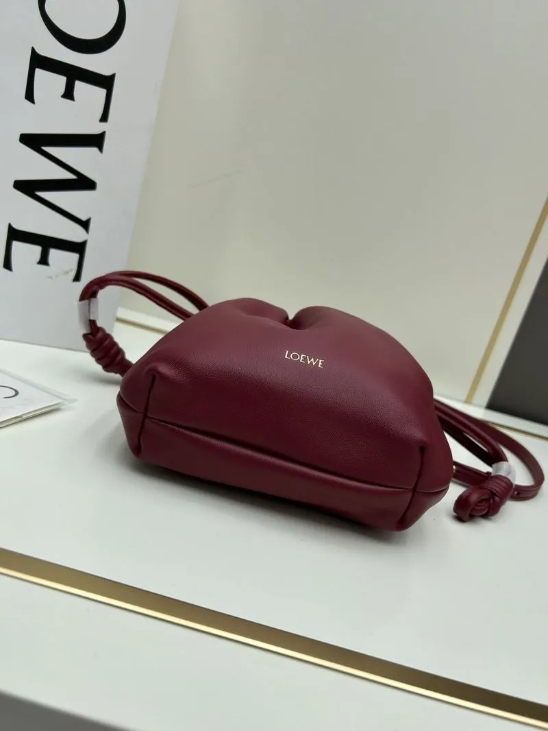 LOEWE Burgundy Bucket Crossbody Bag 062308 - Image 3