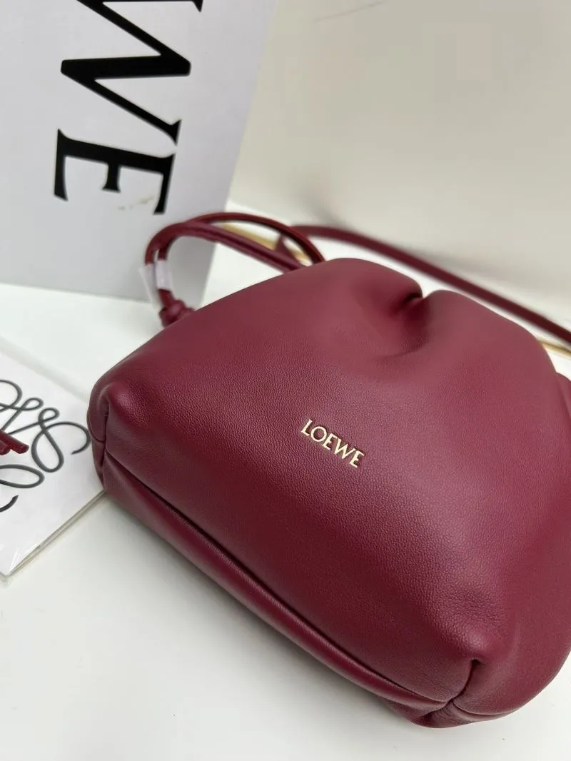 LOEWE Burgundy Bucket Crossbody Bag 062308 - Image 4