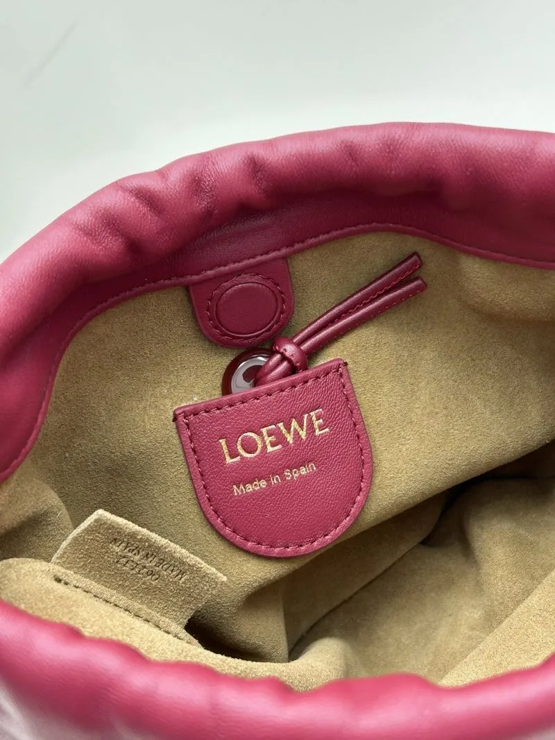 LOEWE Burgundy Bucket Crossbody Bag 062308 - Image 8