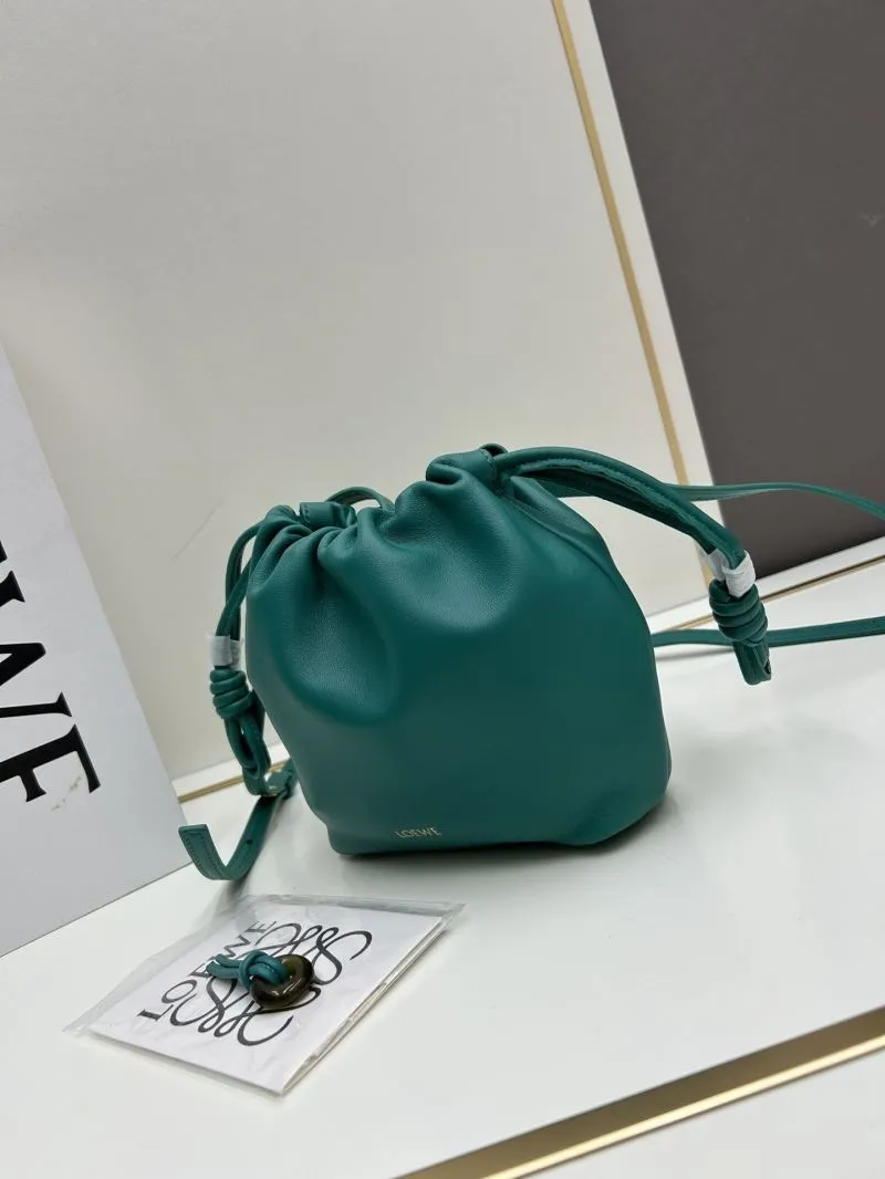 Alternative view of LOEWE Teal Crossbody Bucket Bag 062308