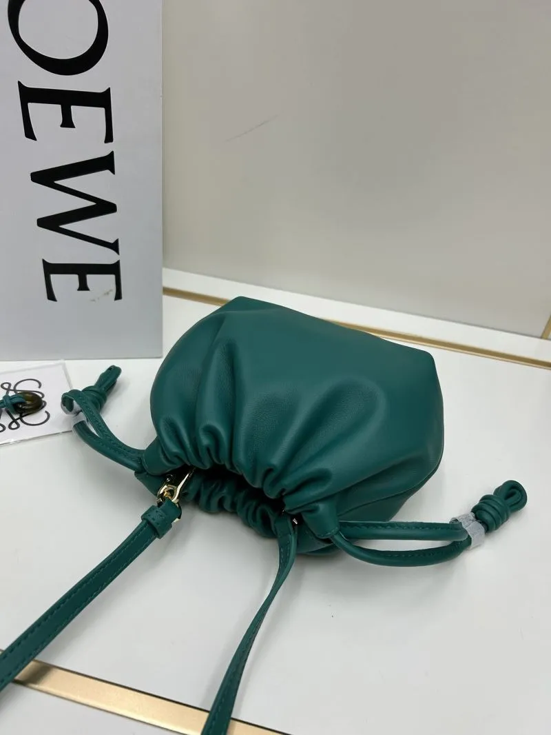 LOEWE Teal Crossbody Bucket Bag 062308 - Image 5