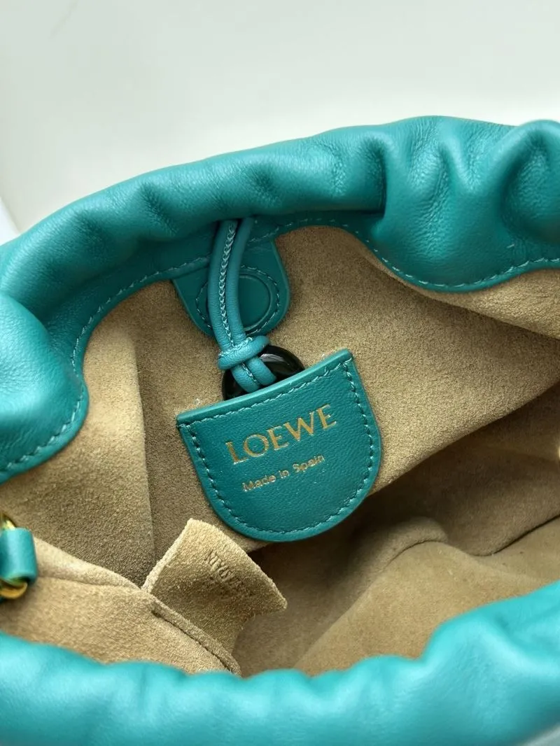 LOEWE Teal Crossbody Bucket Bag 062308 - Image 8