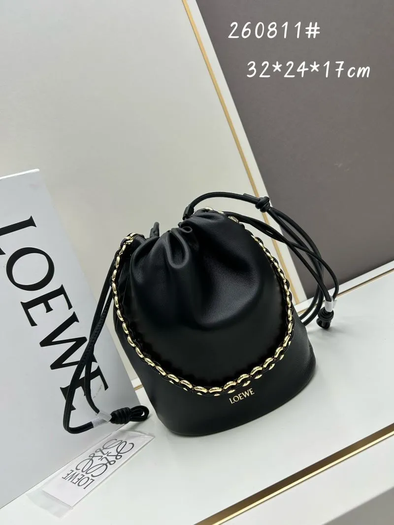 LOEWE Black Bucket Bag 260811
