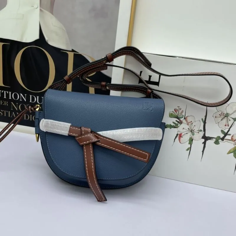 Loewe Blue Saddle Crossbody Bag 972
