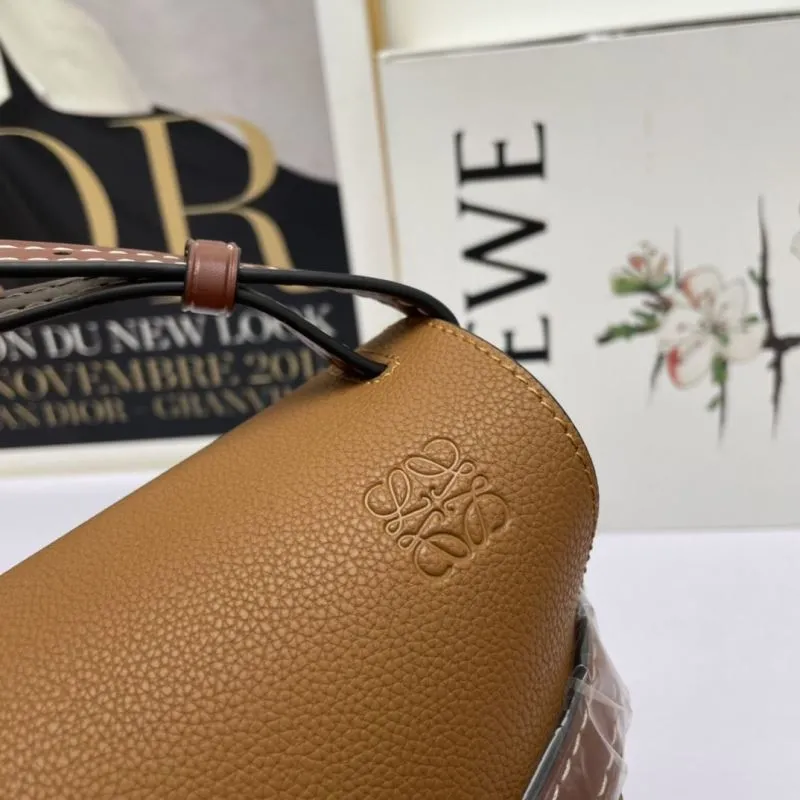 LOEWE Brown Crossbody Saddle Bag - Image 6