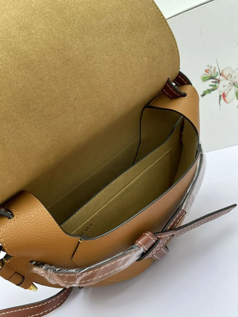 LOEWE Brown Crossbody Saddle Bag - Image 8