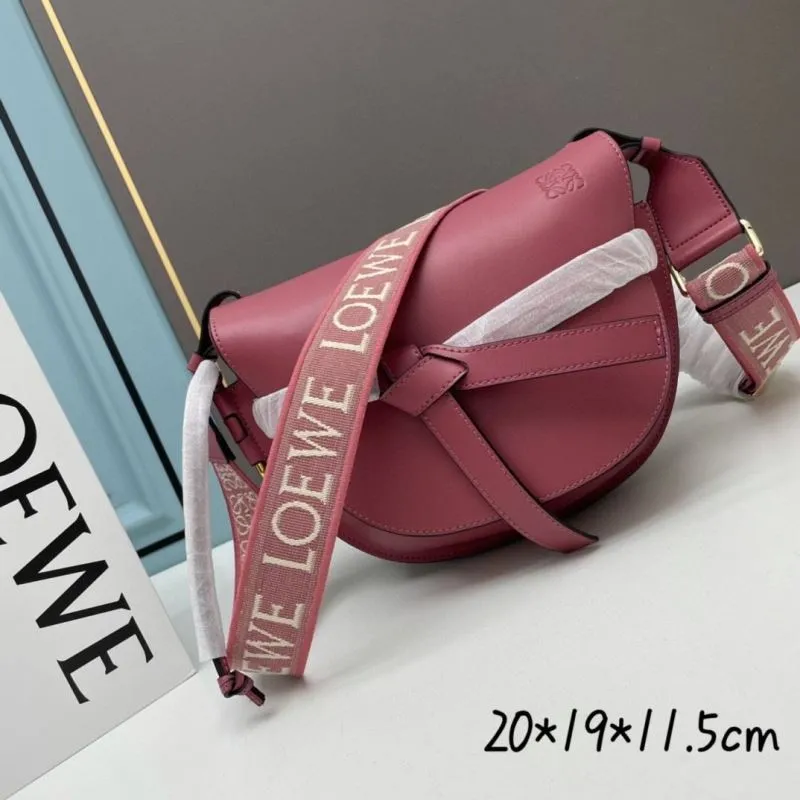 Loewe Leather Saddle Crossbody Bag