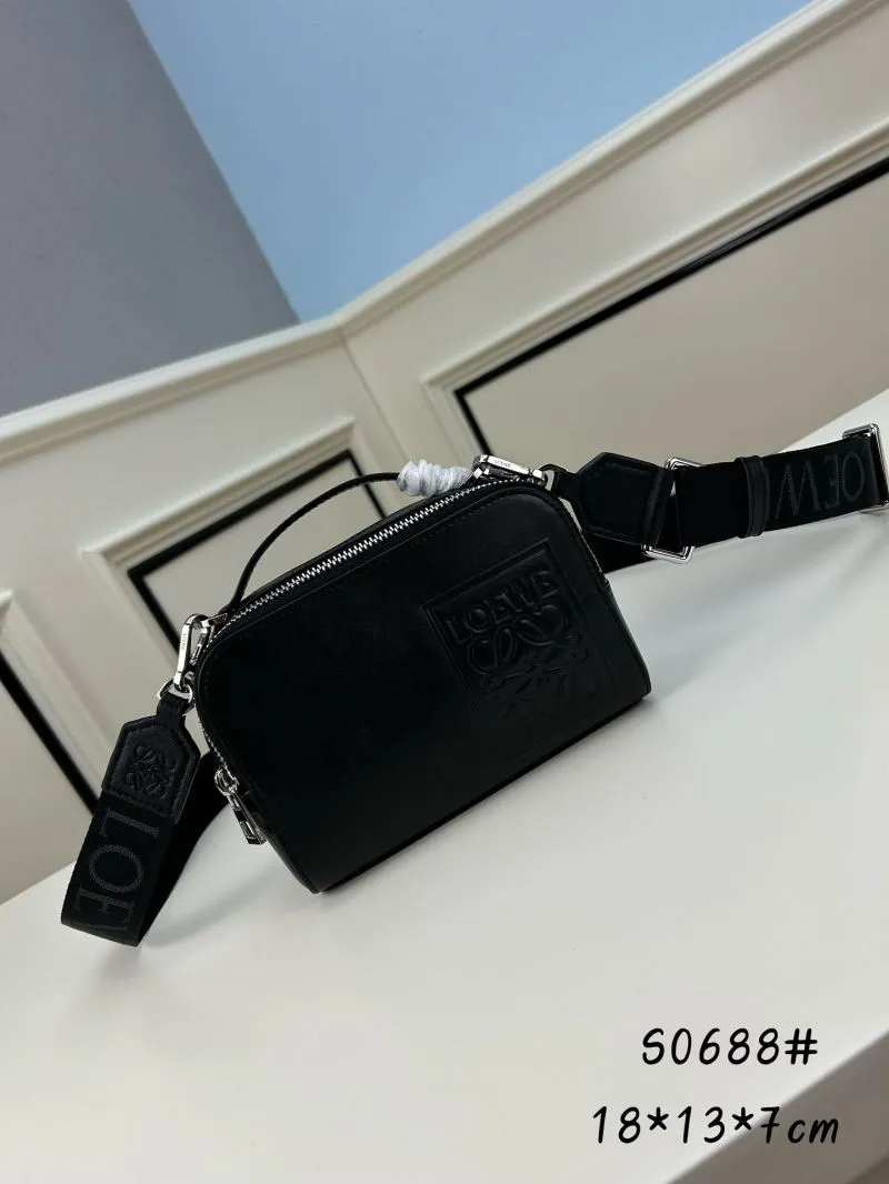 Loewe Black Crossbody Satchel Bag S0688